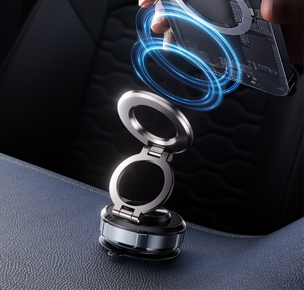 Magnetic Car Phone Holder 22 N55 Magnets 2400gf Force & 78LB Suction – 360° Adjustable Aluminum Alloy Mount with Cooling Vent Design | Compatible with iPhone 16 Pro Max / 15 / 14 / 13 / 12 Plus