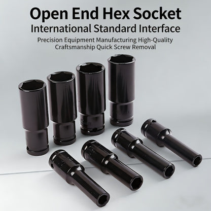 1/2 Inch Deep Impact Socket Set – Chrome Vanadium Steel for Tire Removal, Mechanical Repairs & Car Maintenance | Compatible with Electric & Pneumatic Impact Drills | Green & Black Case