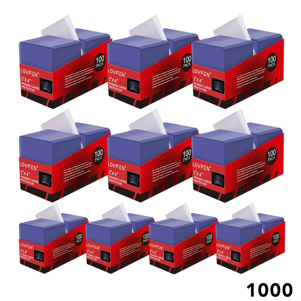 35pt Top Loader and Soft Card Sleeve Sets in 100, 500, 1000 or 2000 Matching Pair Quantities