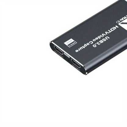 4K USB 3.0 Video Capture Card - 1080P 60fps HD Recorder, 4K UHD 60Hz Input, Compatible with OBS Live Game Streaming, Plug and Play for PC Mac PS5 Xbox Switch