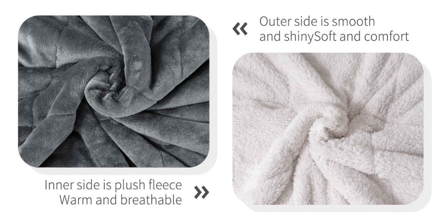 Moire Pattern Flannel Blanket – 200-250gsm Thick Plush Reversible Throw for Sofa & Bed, Soft Cozy Microfiber, 5 Colors, 4 Sizes