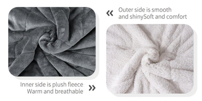 Moire Pattern Flannel Blanket – 200-250gsm Thick Plush Reversible Throw for Sofa & Bed, Soft Cozy Microfiber, 5 Colors, 4 Sizes