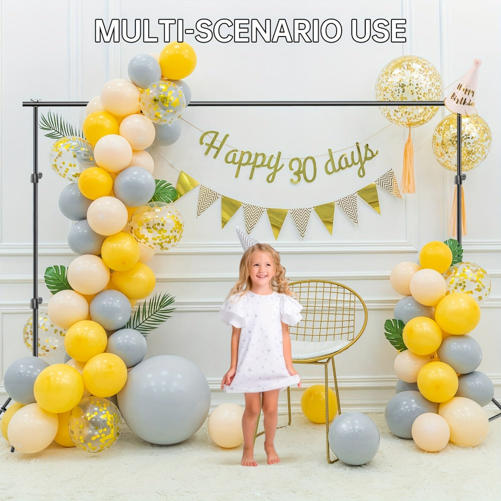Backdrop Stand 8.5 x 10-Foot Adjustable Tripod Kit with Sectional Crossbars, Four Clips and Carry Bag