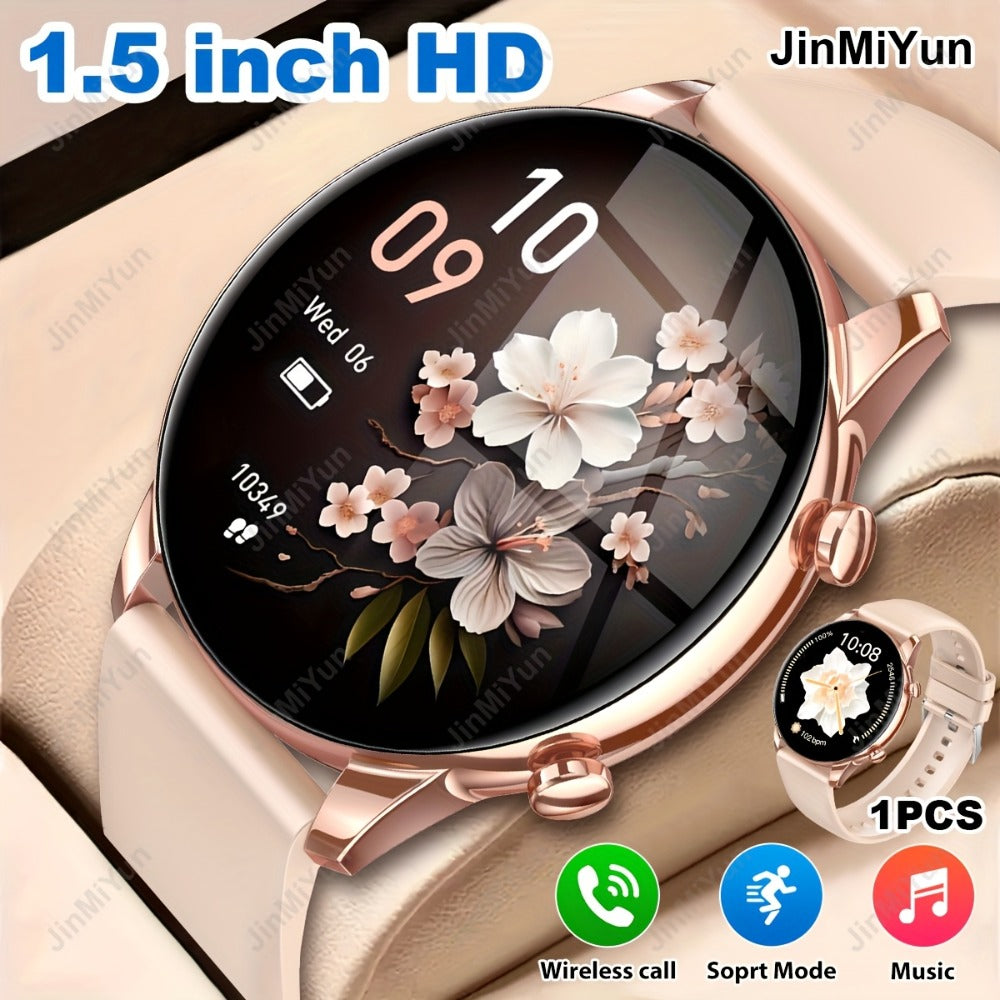 Smartwatch 1.5 Inch Full Touch with Remote Photo Capture, Calling, Music and Sport Modes in Four Colors