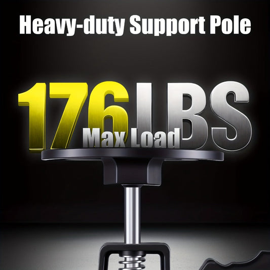 Telescopic Support Rods 2-Pack Third Hand Support System – 11.8–45.3 Inch Adjustable Steel Props, 88 lb Load Capacity, Thickened Base, for Drywall, Cabinet, Panel & Ceiling Installation