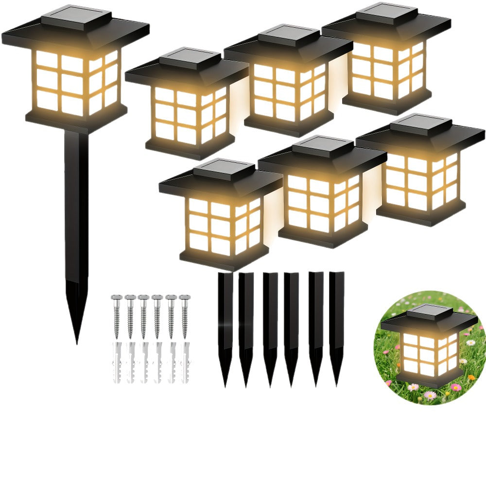 Solar Garden Lights Pathway Stakes in 6/12/24-Piece Sets with Warm, Cool or Multicolor Options