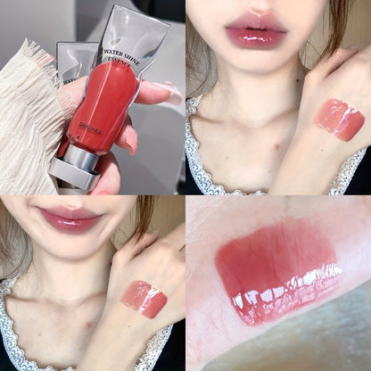 Five-Piece SHAQINUO Water-Shine Lip Gloss Set with Contoured Squeeze Tubes in Shades 01 through 05