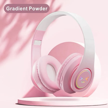 Foldable ANC Over-Ear Headphones with Bluetooth 5.3, Microphone and Four Gradient Color Hook Sets