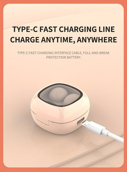 Wireless Earbuds Ultra-Small HiFi In-Ear with Touch Control, Built-In Mic and LED Case in Three Colors