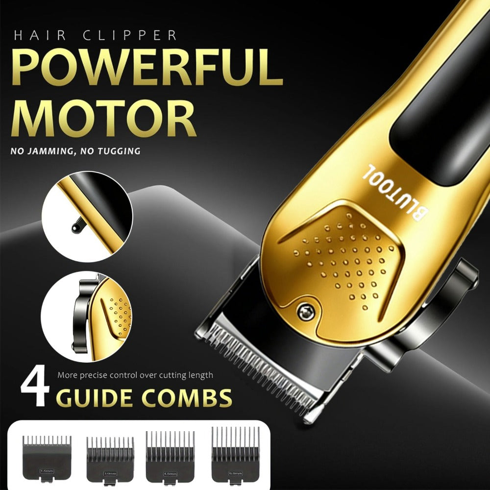 Men's Grooming Kit Hair Clipper & Electric Shaver USB Rechargeable Cordless LED Display – Precision Beard Trimmer Face Shaver Set for Hair Trimming Styling, Grooming Gift for Dad Husband Boyfriend