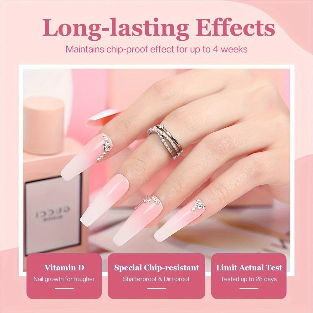 Dip Powder Nail Kit 20 Colors Glitter Set with Top Coat Primer Activator Pink Purple Brown French Manicure Starter Kit for Beginners Salon Quality Long Lasting