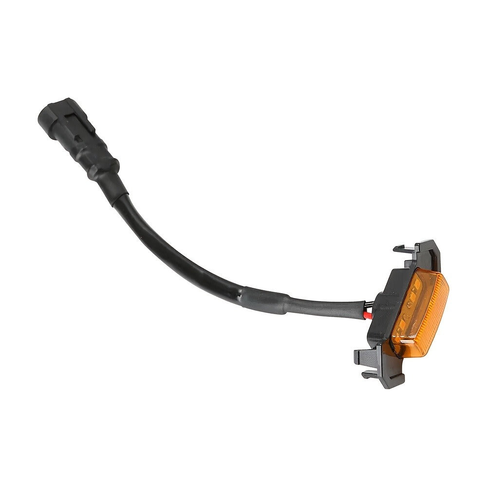 Grille LED Lights 4pcs - Amber Yellow 12V Front Grille Decorative Lights, Black Shell, Universal Fit for Toyota, Pickup Trucks & Off-Road Vehicles