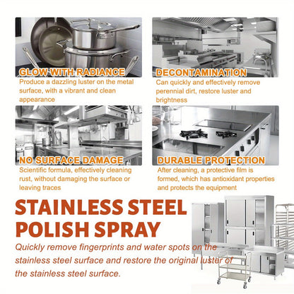 Stainless Steel Polish Trigger Spray in 3.38oz Single-Bottle or Two-Bottle Checkout Options