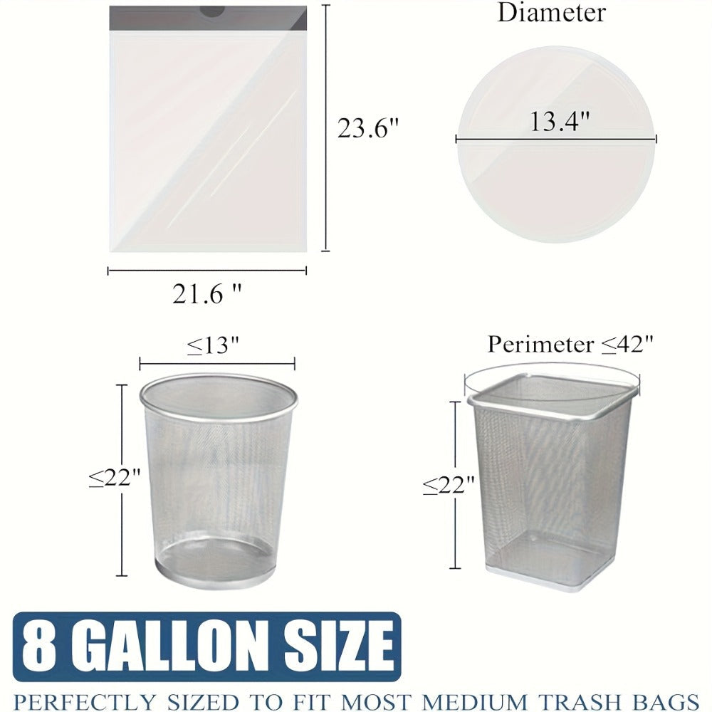 13-Gallon Translucent White Trash Bags with Tie Handles in Extra-Thick 100 or 200-Count Packs