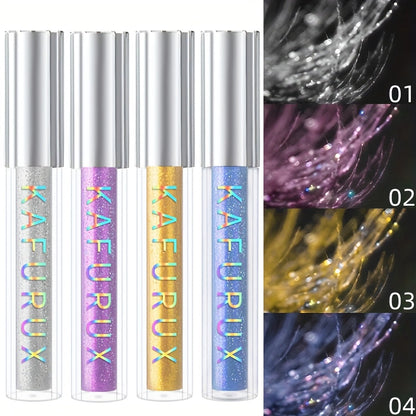 Colored Mascara Set 4pcs for Women — Vibrant Silver Blue Yellow Purple Curling Long-Lasting Formula, Highly Pigmented Bold Eye Makeup for Daily Wear Clubbing Festival Party Looks
