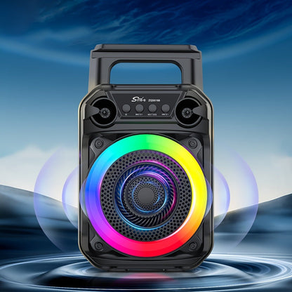 Portable Wireless Karaoke Speaker with Microphone & Bass Boost, TWS Stereo Sound, TF/SD Card Player
