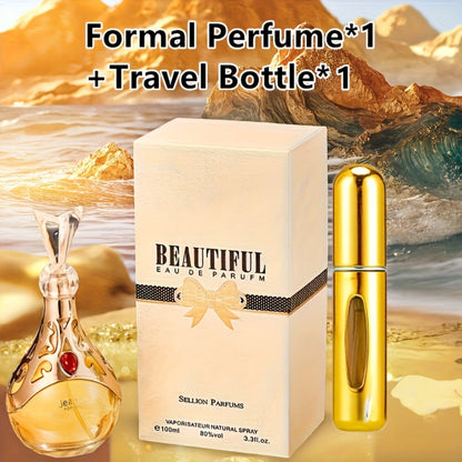 Eau de Parfum Floral Collection for Women 100ml with Talc-Free Formula & 3 Bottle Styles for Daily Wear