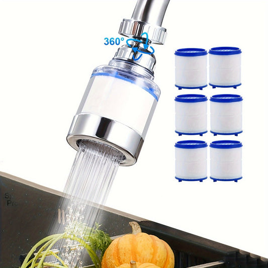 Faucet Aerator 360° Rotating Sink Filter – Universal Pressurized Spray Head for Kitchen & Bathroom, Adjustable Water Flow, Easy Install, Transparent Filter, Multi-Pack Options
