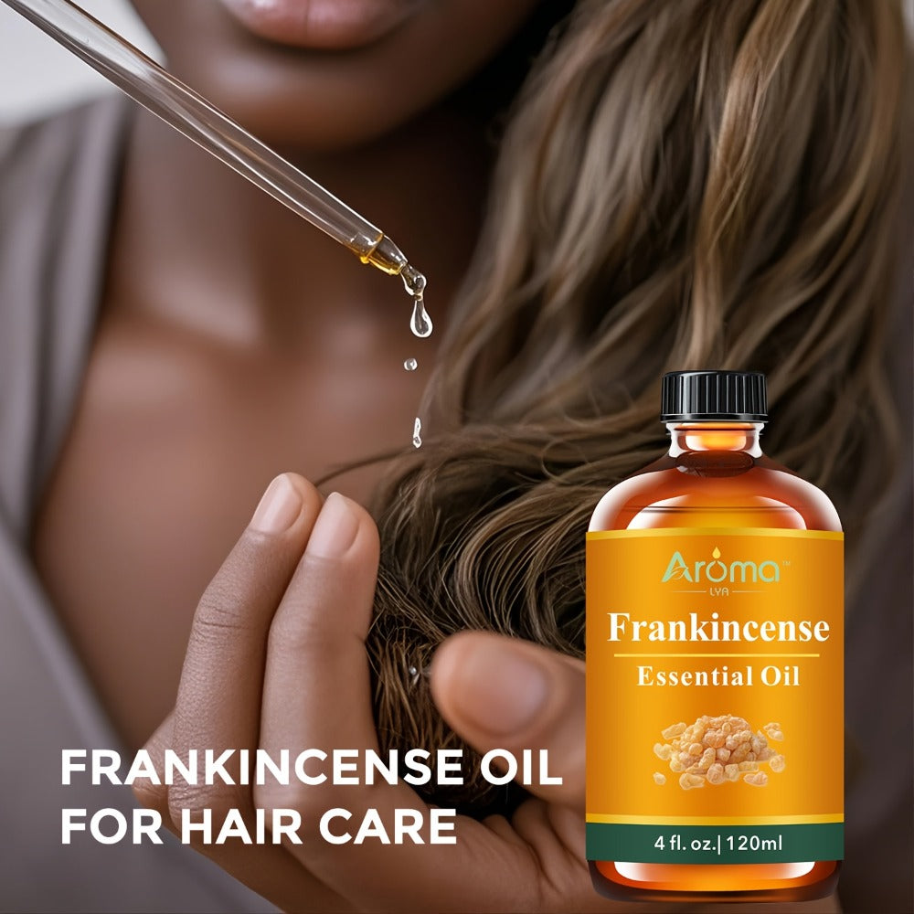 Essential Oil Frankincense 120ml Dropper Bottle with Warm Resinous Scent for Diffuser and Candles