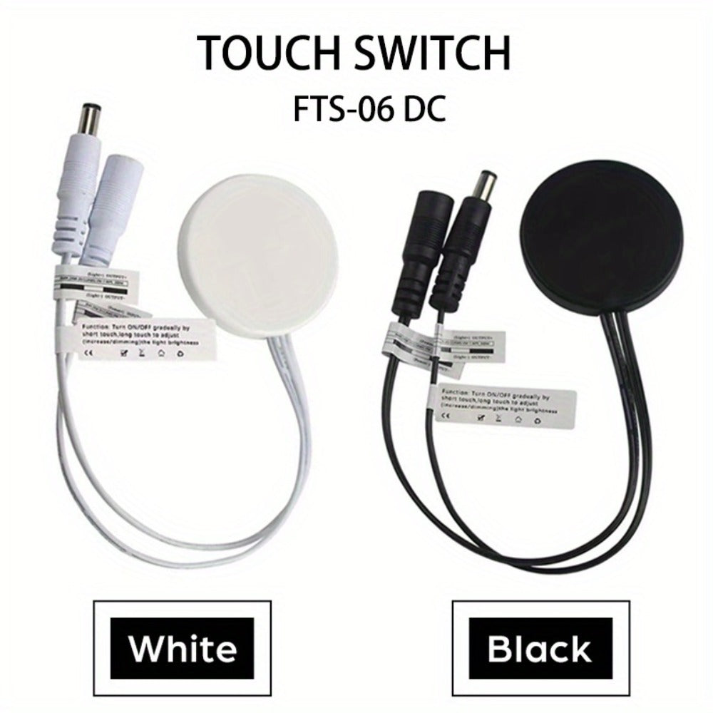Hidden Touch Sensor LED Dimmer Switch DC 5-24V, Capacitive Touch Dimming Switch for LED Light Strip