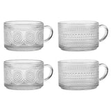 4 glass cups (cups only)
