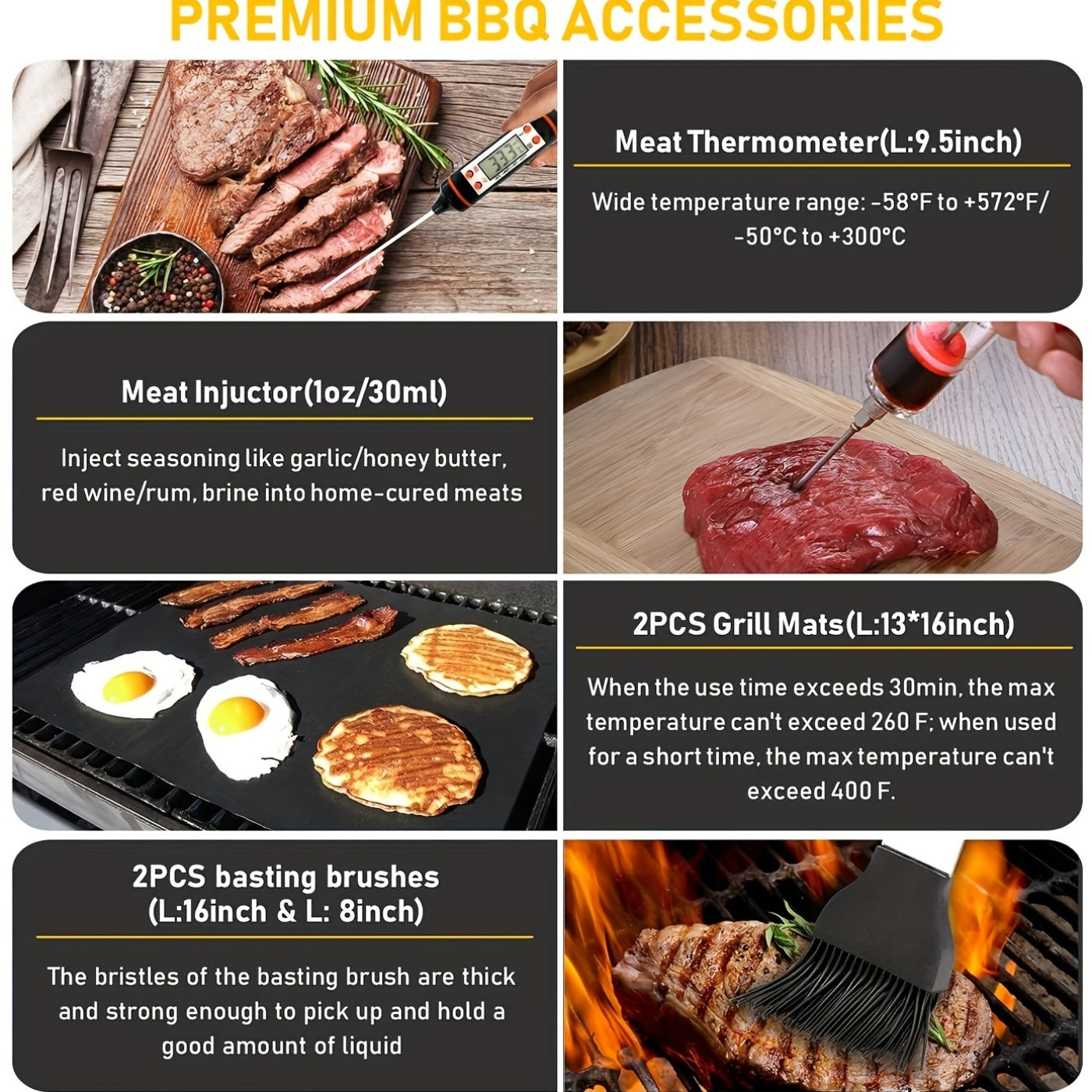 Griddle Tool Set 34 Piece 304 Stainless Steel Flat Top Grill Accessories with Spatula, Tongs & Scraper – Teppanyaki BBQ Tools for Outdoor Camping, Family Cookouts & School Lunches