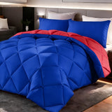 Navy blue & red