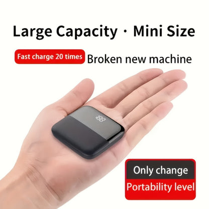 Power Bank 10000mAh Mini with USB-C 5V/2A, Dual USB Outputs and Four Colors for Pocket Travel