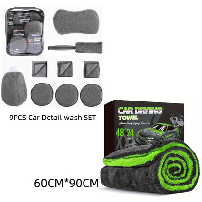 Microfiber Car Drying Towel 1400GSM – Dual-Sided Scratch-Free Twist Yarn Cloth, 48"x24" High-Absorbency Car Wash Towel