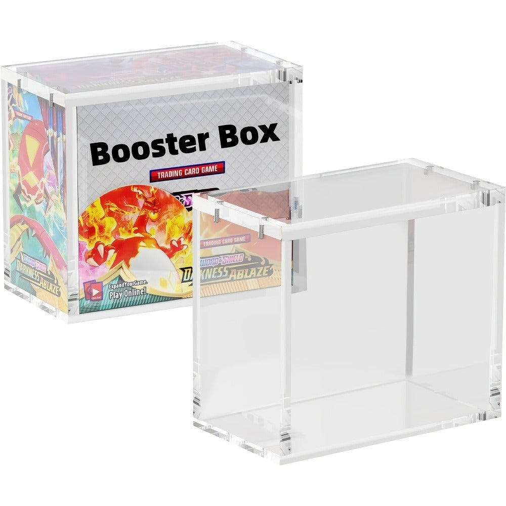 Clear Magnetic Booster Box Display Case in 6.1 x 3.5 x 5.3-Inch Size with Mixed 6mm and 3mm Panels