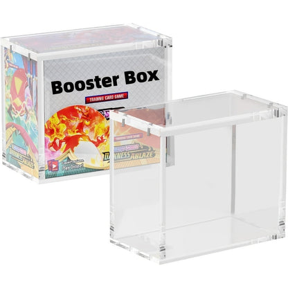 Clear Magnetic Booster Box Display Case in 6.1 x 3.5 x 5.3-Inch Size with Mixed 6mm and 3mm Panels