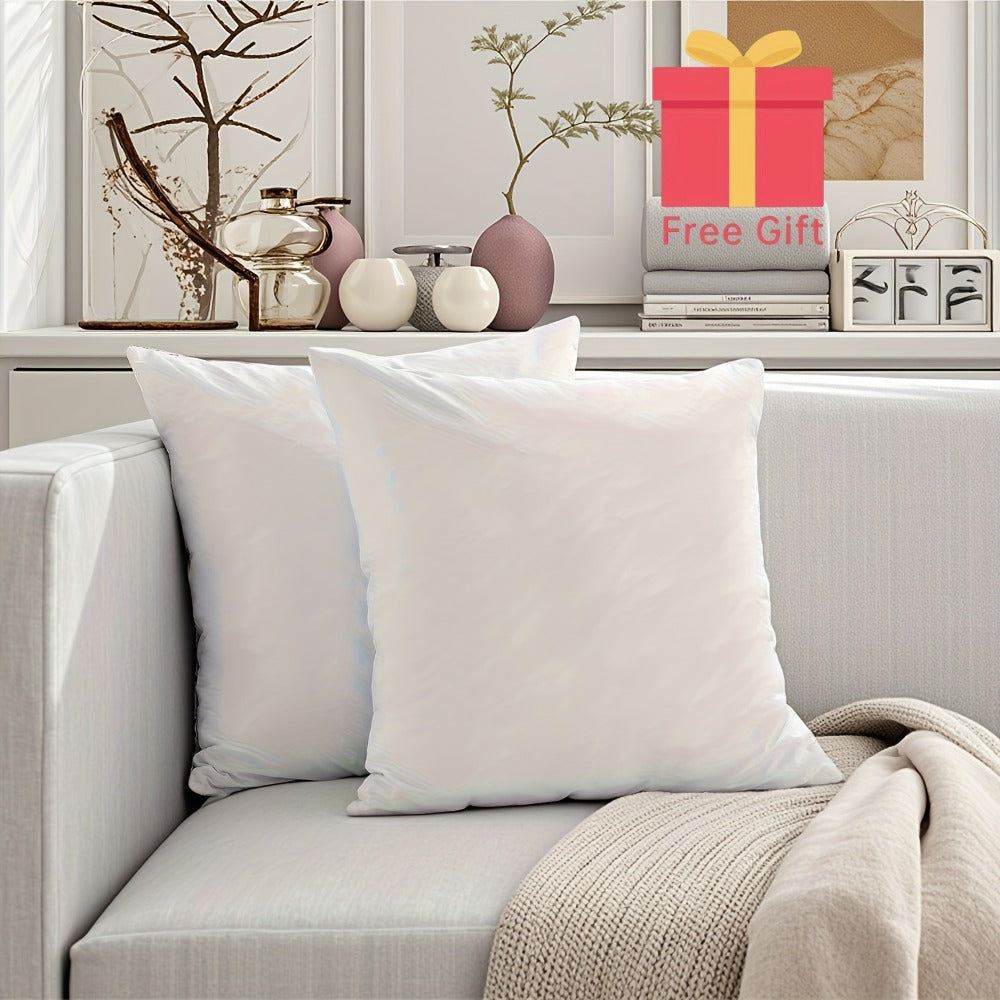 Pillow Insert Hypoallergenic High Elastic Fluffy Fill, Thick Sofa Cushion Filler Universal Replacement Inner Core for Throw Pillow Couch Cushion Decorative Pillow Multiple Sizes White