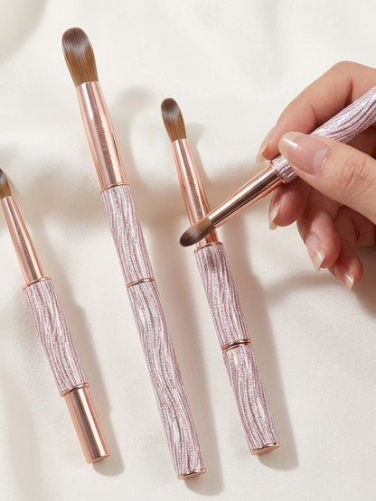 Round Nail Art Brush with Pink Sparkle Handle in Sizes 8, 10 or 12 and Three-Piece Set Option