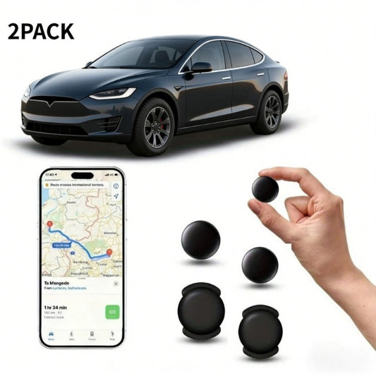 Mini GPS Tracker 2 Pack – No Monthly Fee Real-Time Vehicle Locator, Battery-Free, iOS Compatible, Easy Install for Trucks SUVs Cars – Durable Portable Driving Safety Gadget