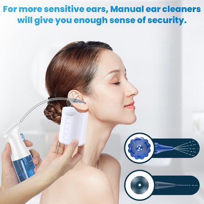Ear Washer and 1080P-Marked Visual Ear Camera Kit with WiFi Smartphone Viewing and Accessory Tips