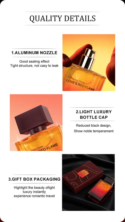 Cologne for Men — YCZ Love's Red Eau de Parfum 1.7 Fl Oz, Long-Lasting Scarlet Aromatic Scent, Masculine Fragrance Spray, Perfect for Date Night & Everyday Wear