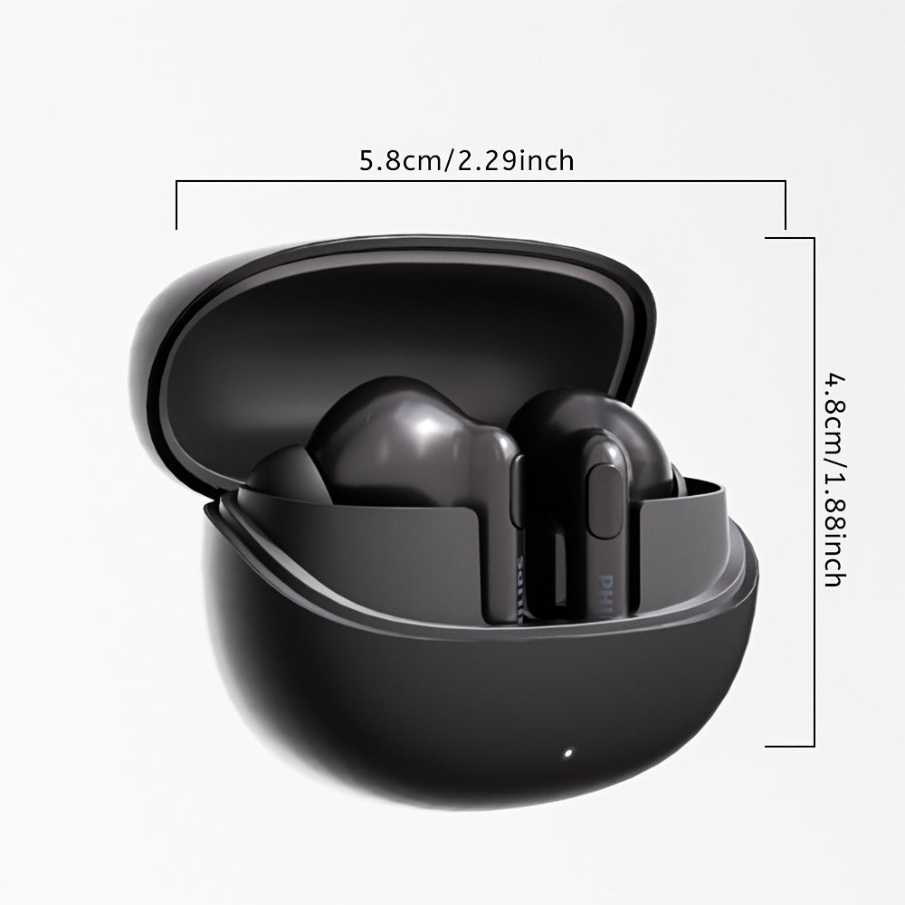 Wireless Earbuds Philips V6.0 Dual Stereo with Noise Reduction, Long Standby and Type-C Charging