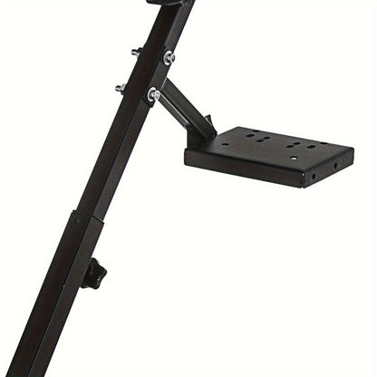 Racing Wheel Stand Height Adjustable 22"-30" Steel Driving Simulator Cockpit – Compatible with Logitech G25 G27 G29 G920, Thrustmaster T300RS TX T500RS & All Fanatec Wheels, Includes Gear Shifter Mount
