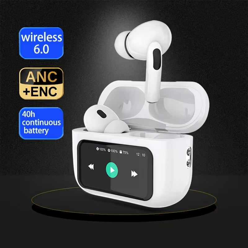 Wireless Earbuds 3-in-1 Standard, Translation or Screen Models with HD Calls and Charging Case
