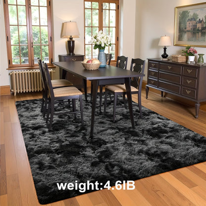 Fluffy Indoor Area Rug in Five Colors and Six Size Options for Living Room, Bedroom, Kitchen or Bathroom