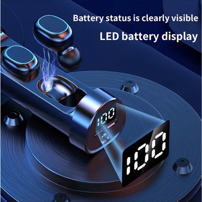 True Wireless Earbuds with Torchlight Charging Case, Touch Controls, Built-In Microphone and USB Charging