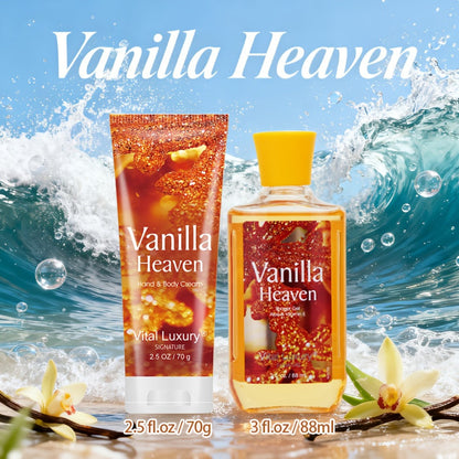 Two-Piece Body Wash and Hand Cream Gift Set with 88 ml Bottle, 70 g Tube and Five Scent Options