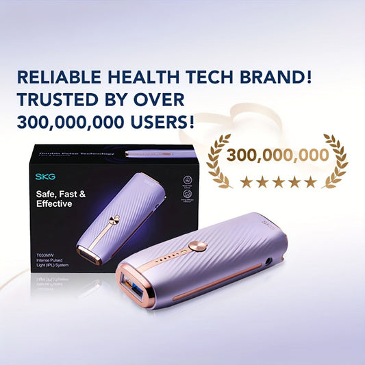 IPL Hair Removal Device Permanent Painless Dual-Pulse Epilator with Red Light Therapy Unlimited Flashes for Face Legs Bikini Underarm - Portable At-Home Hair Remover Fast 25-Min Treatment Gift