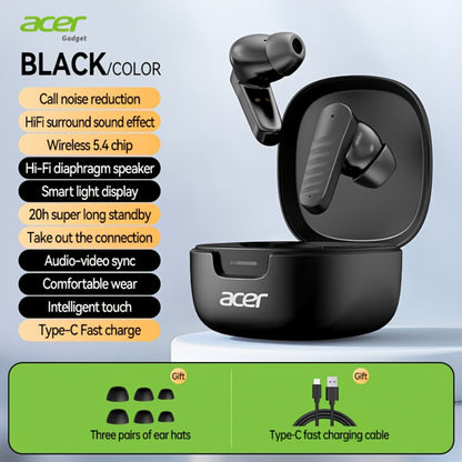 Wireless Earbuds Mini Lightweight In-Ear with ENC Calls, Touch Control and Long Battery in Three Colors
