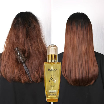 Two-Pack Argan Oil Leave-In Hair Serum for Dry, Frizzy and Flyaway Hair in Daily Care Routines