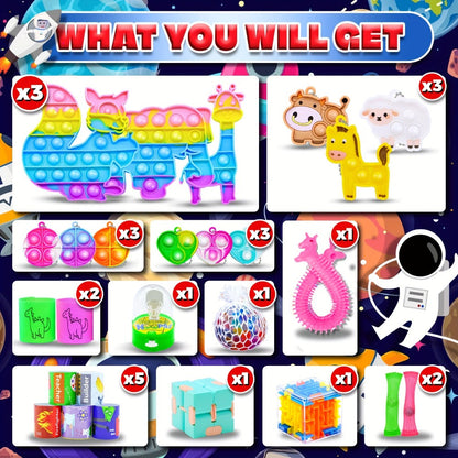 Party Favors Mixed Novelty and Fidget Assortment, 600-Piece Multicolor Set for Large Events