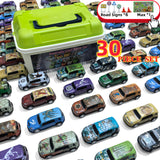 Storage box + 22 cars + 6 accessories + 1 map