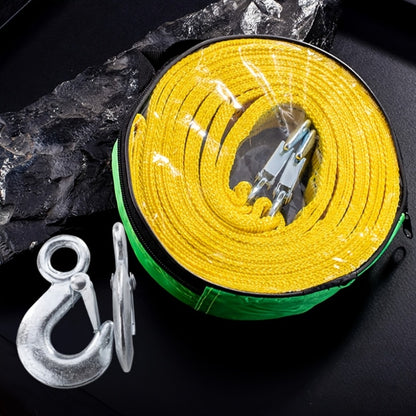 Recovery Tow Strap with Forged Steel Hook - 4M 13FT 11000LB Heavy Duty Winch Strap for Off-Road SUV Truck Pickup Emergency Vehicle Rescue Towing Equipment