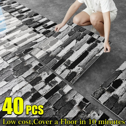 40-Pack Marble Pattern Floor and Wall Decal Sheets in A01 or A03 Designs for Home Decor Projects