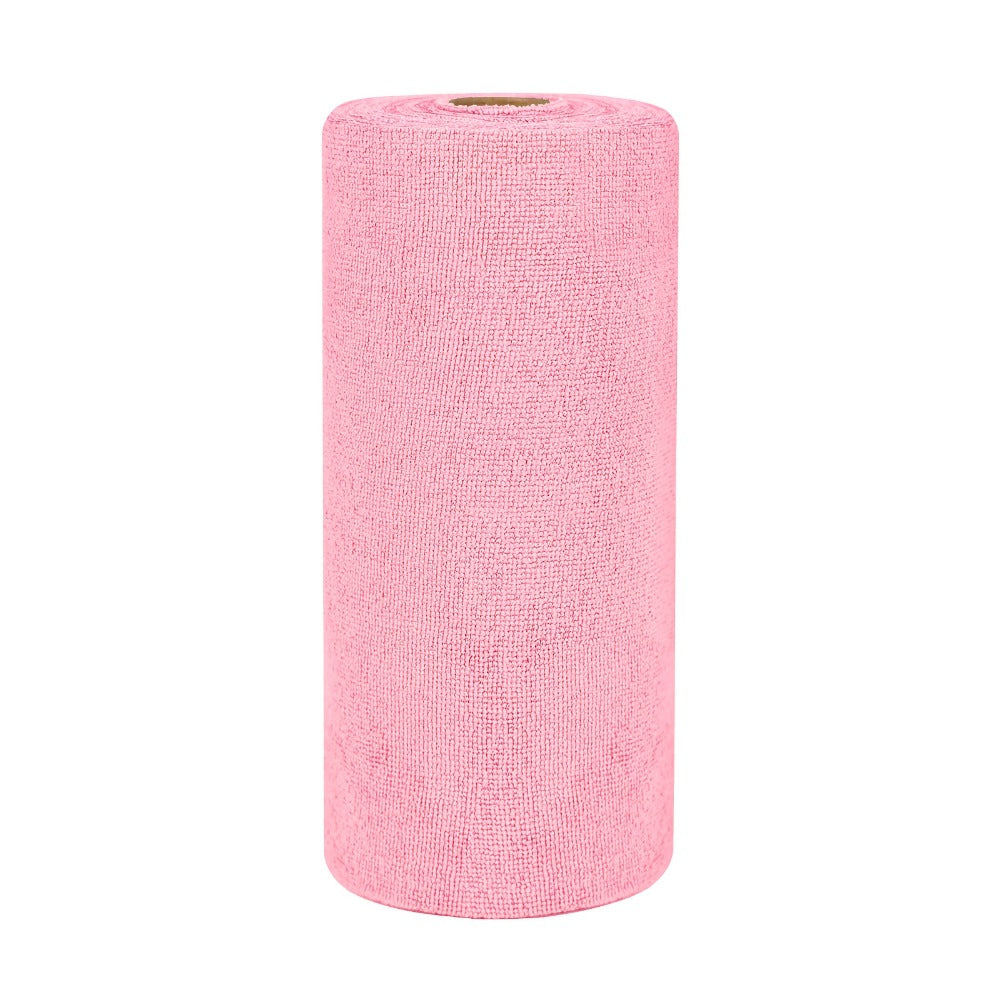 Reusable Tear-Away Cleaning Cloth Roll in Beige, Blue, Green, Pink or Gray with 50- or 100-Piece Options